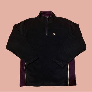 fila half-zip fleece sweater